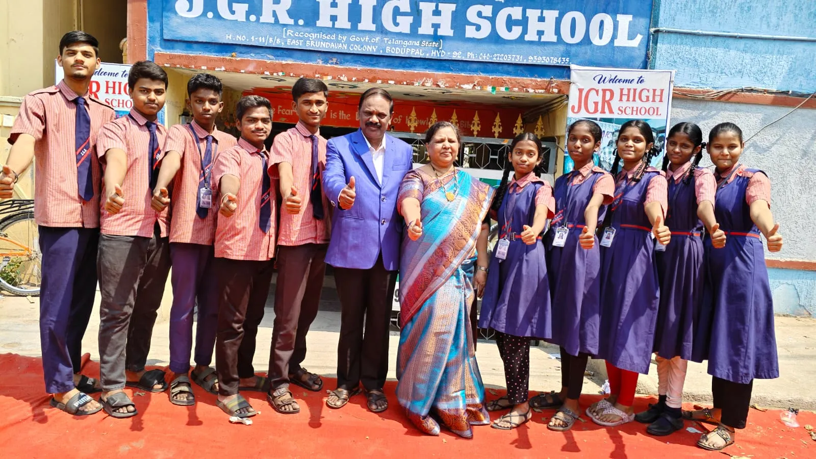 The Class of 2026 celebrating their SSC results with the Correspondent